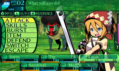 Etrian Odyssey IV - Battle