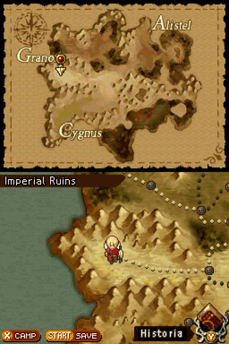 Radiant Historia Review - World Map