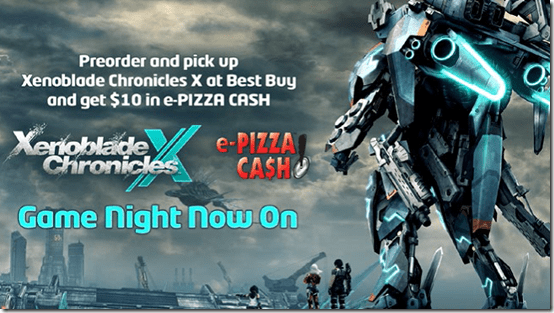 Xenoblade Chronices X - Pizza Pre-order