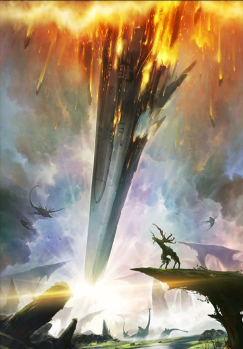 Xenoblade Chronicles X - Concept - Ship Crashing