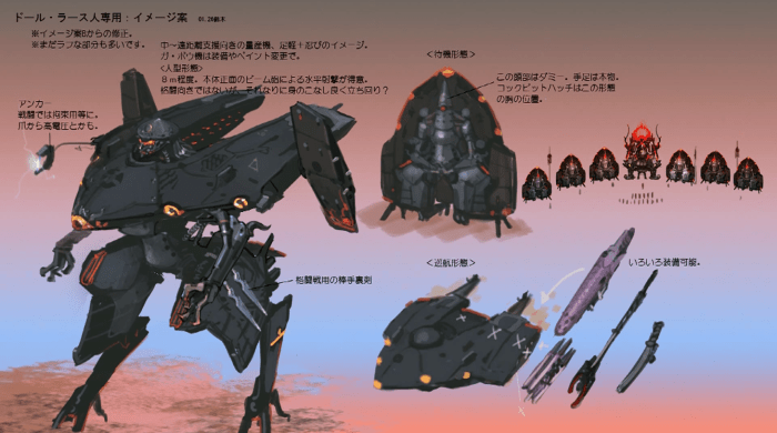Xenoblade Chronicles X - Concept - Wrothian Skell