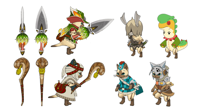 Monster Hunter Cross - 15-07-09 - Felyne Concept